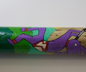 Cactus rainstick painted100 cm