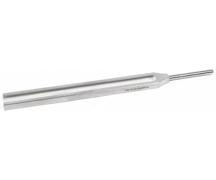 Savita Harmony Therapeutic Tuning Fork — Earth/Om 136.10 Hz (Steel) size L