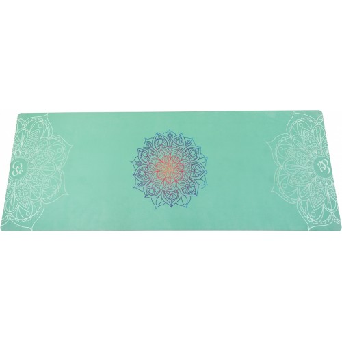 Yoga mat green - "Mandala"