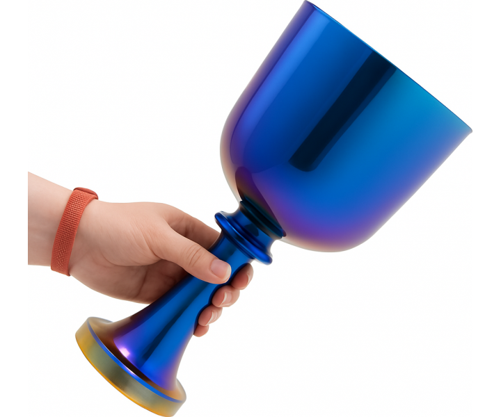 Crystal Chalice F3 with Case (Blue) 20,3 cm