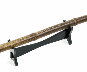 Overtone flute C made from bamboo wood
