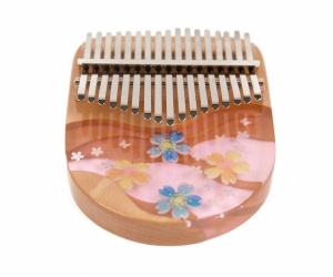 Kalimba 17 tones - "Pink Flower"