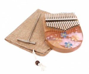 Kalimba 17 tones - "Pink Flower"
