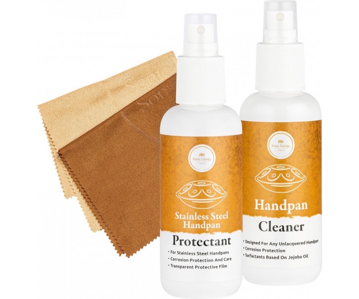 Stainless steel handpan care set
