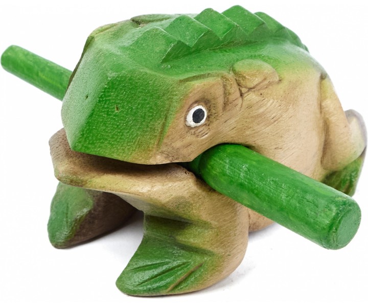 Musical Frog — Brown-Green — Medium