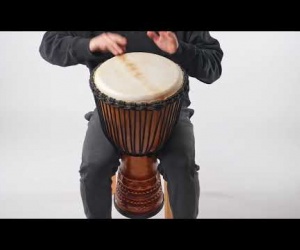 Carved djembe 60 cm